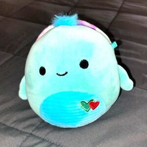 Squishmallows Cascade the Turtle 5" Valentines Edition plush soft teal heart
